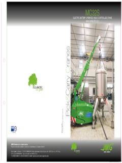 JMG Cranes MC 32S Specifications