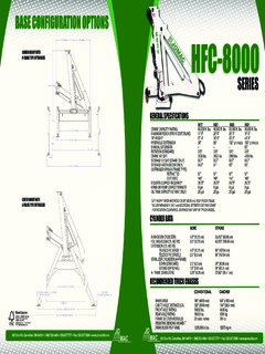 Jomac HFC-8031 Specifications