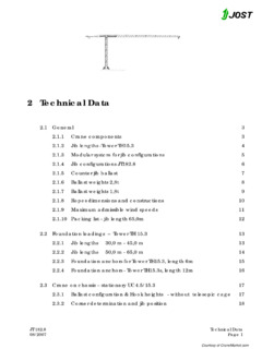 JOST JT 182.8 Specifications
