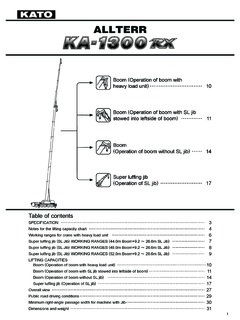 Kato KA-1300RX Specifications