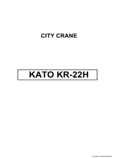 Kato KR-22H Specifications