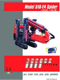 Kegiom Lifting 510-E4 SPIDER Specifications