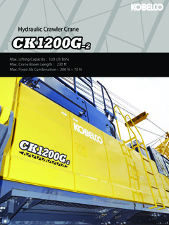 Kobelco CK1200G-2 Specifications