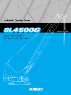 Kobelco SL4500G Specifications