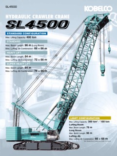 Kobelco SL4500 Specifications