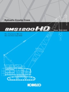 Kobelco BMS1200HD Specifications