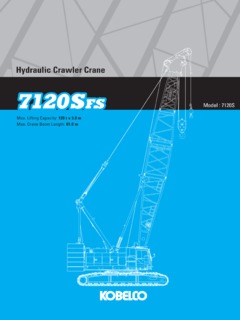 Kobelco 7120SFS Specifications