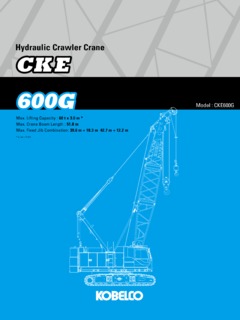 Kobelco CKE600G Specifications