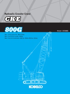 Kobelco CKE800G Specifications