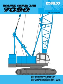 Kobelco 7090-1F Specifications
