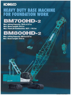 Kobelco BM800HD-2 Specifications