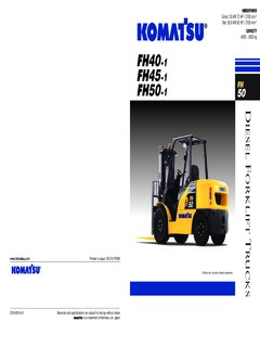 Komatsu FH50-1 Specifications