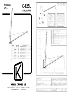 Kroll Cranes K125L Specifications
