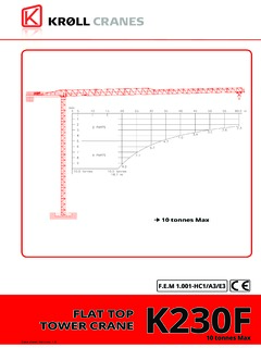Kroll Cranes K230F Specifications