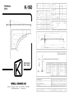 Kroll Cranes K160 Specifications