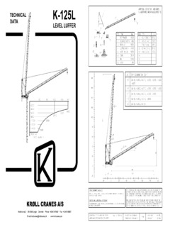Kroll Cranes K125L Specifications