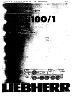 Liebherr LTM 1100/1 Specifications