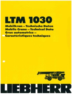 Liebherr LTM 1030 Specifications