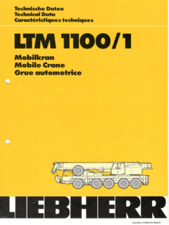 Liebherr LTM 1100/1 Specifications