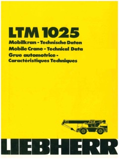 Liebherr LTM 1025 Specifications