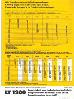 Liebherr LT 1200 Specifications