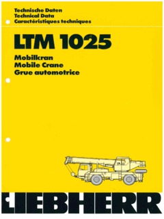 Liebherr LTM 1025 Specifications
