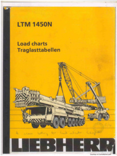 Liebherr LTM 1450N Specifications