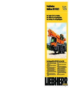 Liebherr LTM 1030/2 Specifications