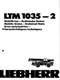 Liebherr LTM 1035-2 Specifications