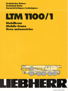 Liebherr LTM 1100/1 Specifications