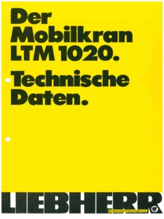 Liebherr LTM 1020 Specifications