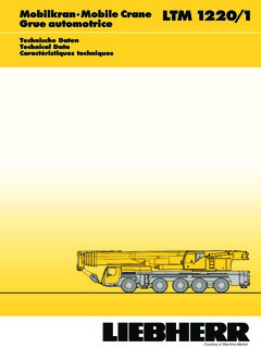 Liebherr LTM 1220/1 Specifications