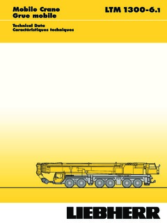 Liebherr LTM 1300-6.1 Specifications
