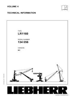 Liebherr LR 1160 Specifications