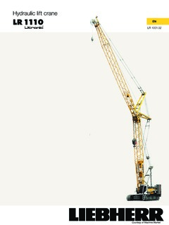 Liebherr LR 1110 Specifications