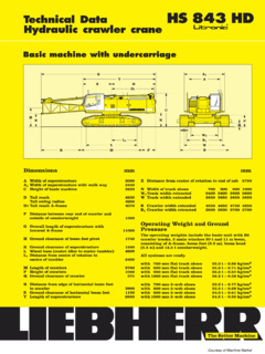 Liebherr HS 843 HD Specifications