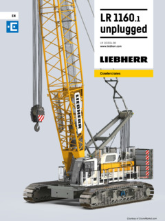 Liebherr LR 1160.1 unplugged Specifications