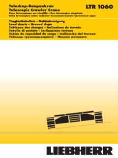 Liebherr LTR 1060 Specifications