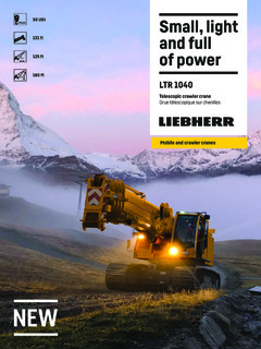 Liebherr LTR 1040 Specifications