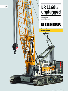 Liebherr LR 1160.1 unplugged Specifications