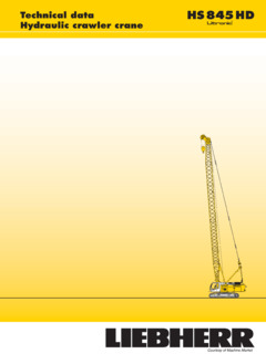 Liebherr HS 845 HD Specifications