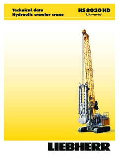 Liebherr HS 8030 HD Specifications