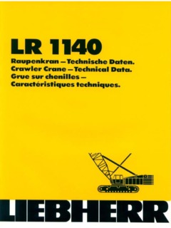 Liebherr LR 1140 Specifications