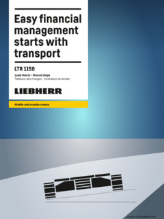 Liebherr LTR 1150 Specifications
