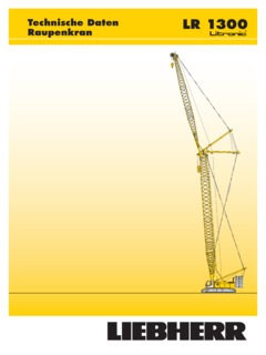 Liebherr LR 1300 Litronic Specifications