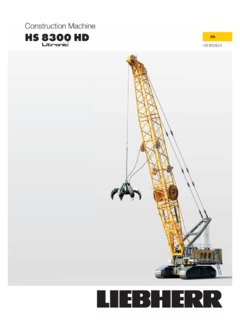 Liebherr HS 8300 HD Specifications