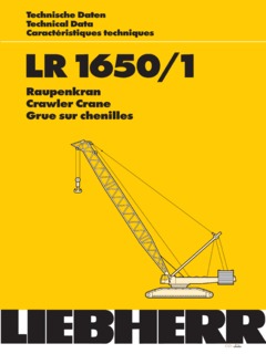 Liebherr LR 1650/1 Specifications
