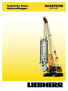 Liebherr HS 8070 HD Specifications