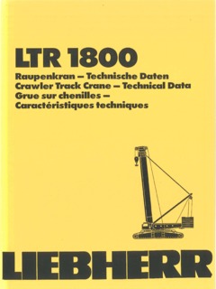 Liebherr LTR 1800 Specifications
