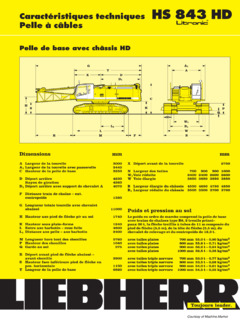 Liebherr HS 843 HD Specifications